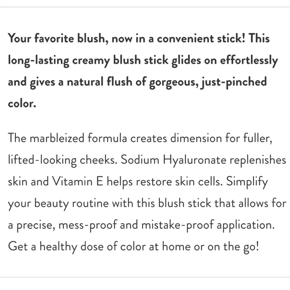 Laura Geller Italian Marble Blush Stick Pink Fiore